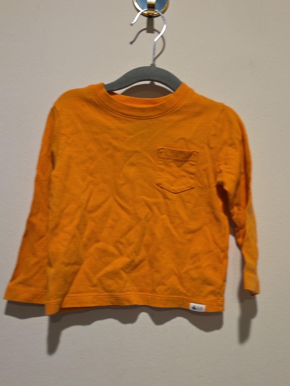 Gap Playtime Favorites Kids Long-Sleeve Pocket Tee - Orange 2t